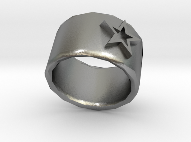 Star ring in Natural Silver