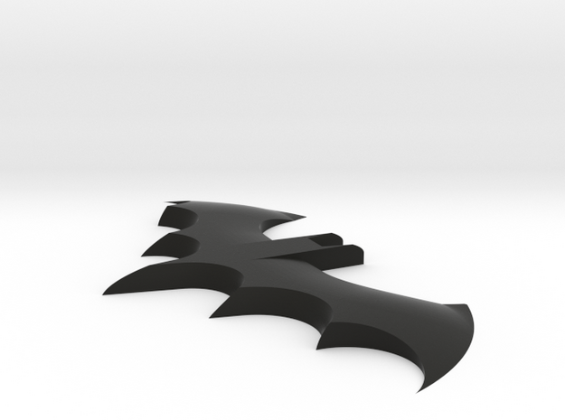 Shallow Bat in Black Natural Versatile Plastic