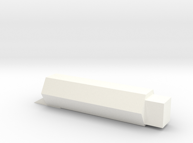 Double Head Eraser in White Processed Versatile Plastic: Small