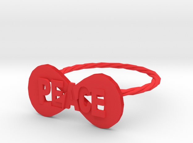 peace ring in Red Processed Versatile Plastic: 7 / 54