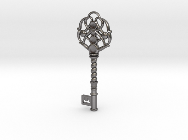 Key Necklace/Pendant in Polished Nickel Steel