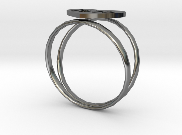 love ring in Fine Detail Polished Silver