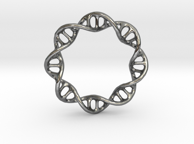 DNA Ring 1 in Polished Silver