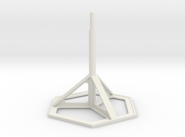 3.5cm Display Stand set of 6 in White Natural Versatile Plastic