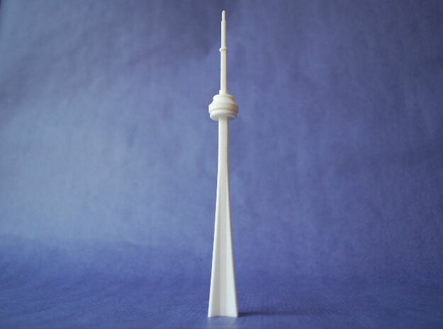 CN Tower in White Natural Versatile Plastic