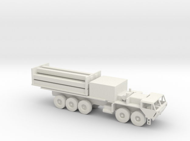 1/87 Scale HEMMT THAAD Missile Launcher Stowed in White Natural Versatile Plastic