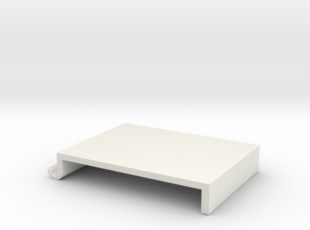 Screen table shelves in White Natural Versatile Plastic