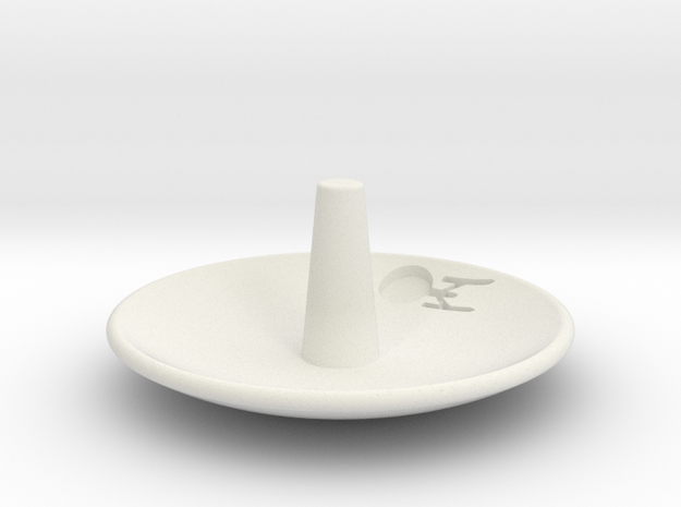 Enterprise Jewelry Dish in White Natural Versatile Plastic