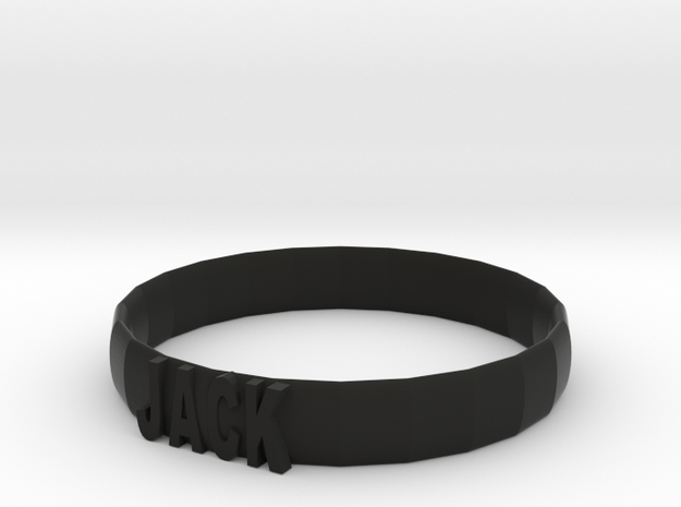 106102226 名稱手環 in Black Natural Versatile Plastic: Small