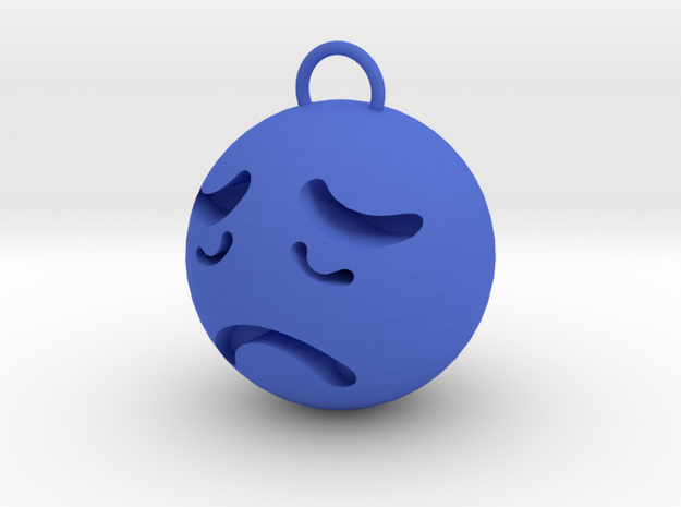 sorrow in Blue Processed Versatile Plastic: Small