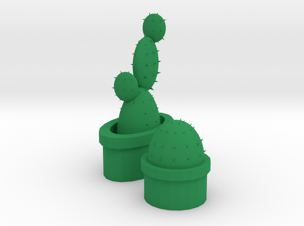 cactus in Green Processed Versatile Plastic