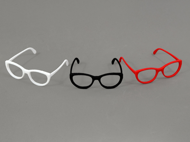 Glasses for LeGrand Doll MSD 1/4 scale in White Natural Versatile Plastic