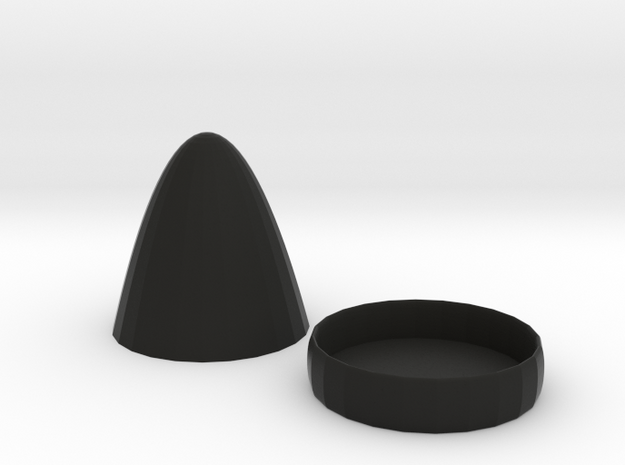 dice cup in Black Natural Versatile Plastic