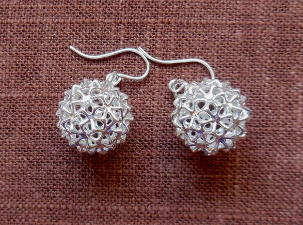 Snowballs - Earrings in Cast Metals