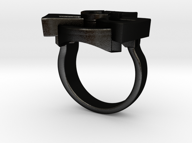Radioactive ring - original in Matte Black Steel: 7 / 54