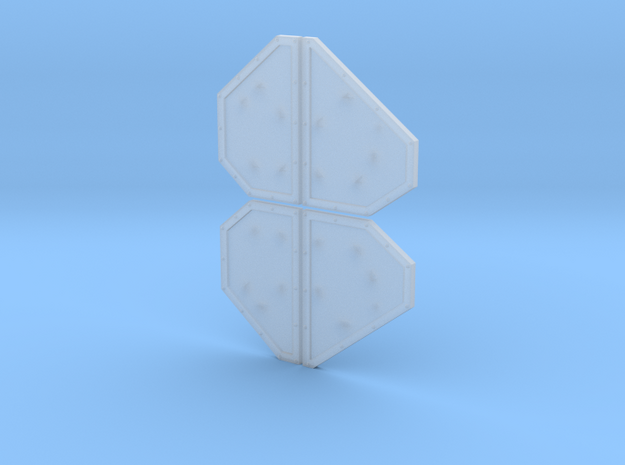 Armor Plates - Undecorated in Smooth Fine Detail Plastic