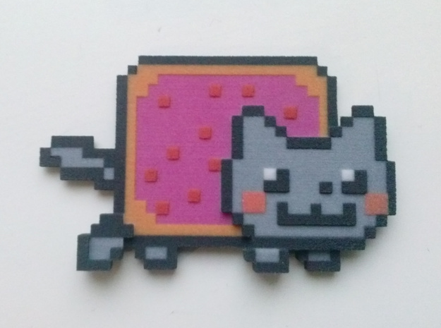 Nyan Cat in Full Color Sandstone
