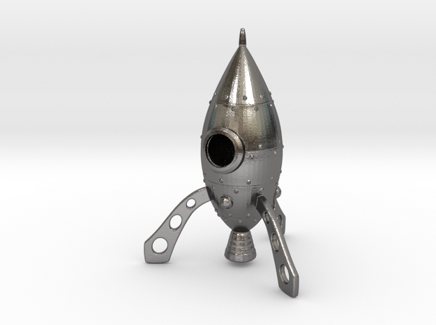Rocket in Polished Nickel Steel