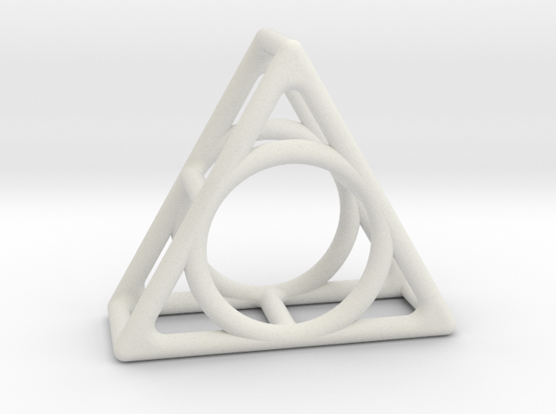 Simply Shapes Rings Triangle in White Natural Versatile Plastic: 3.25 / 44.625