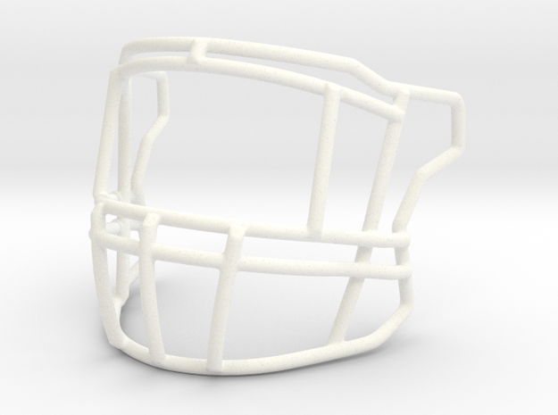 Zeke Cowboys Speed Flex Facemask in White Processed Versatile Plastic