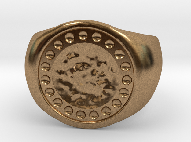 Joker's Circle Ring - Metals in Natural Brass: 7 / 54