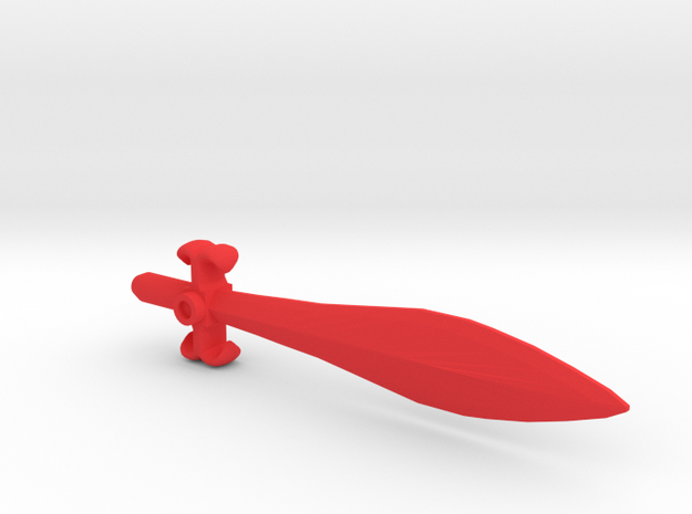 G1 Style Sword for PotP Slug/Slag in Red Processed Versatile Plastic