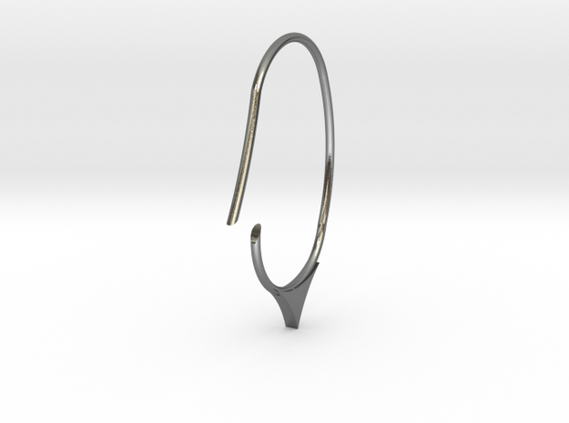 Hoop small to medium size(SWH7b) in Polished Silver