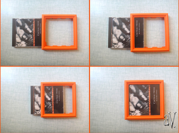 CD Frame Rain 3 in Orange Processed Versatile Plastic