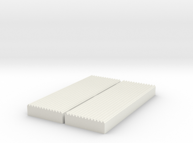 Corrugated Sheet Die 1:87 - Ver4 in White Natural Versatile Plastic