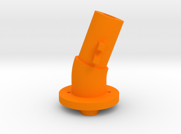 Thrustmaster joystick tailpiece 20 deg. tilted in Orange Processed Versatile Plastic