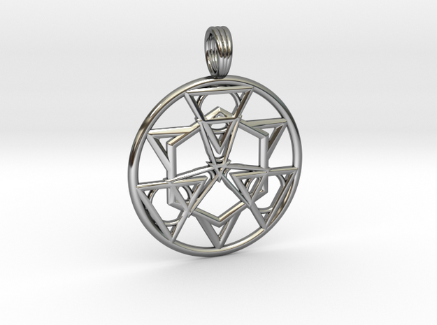 HOLY SYMMETRY in Fine Detail Polished Silver