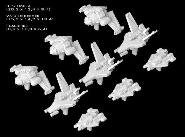 (Armada) SWTOR Fighter Set VI in Tan Fine Detail Plastic