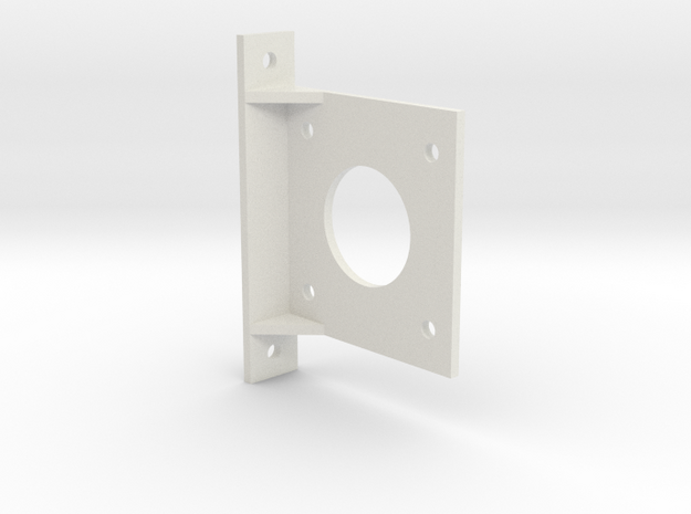 NEMA17 Stepper Motor Mount in White Natural Versatile Plastic