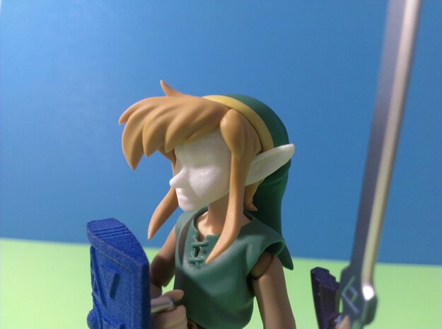 Figma Link to the Past Face in White Processed Versatile Plastic