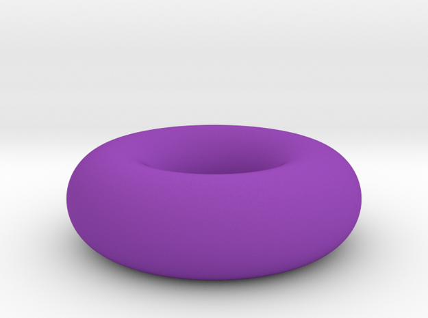 Tore - Torus in Purple Processed Versatile Plastic