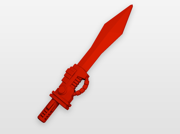 POTP Sludge G1 Sword in Red Processed Versatile Plastic