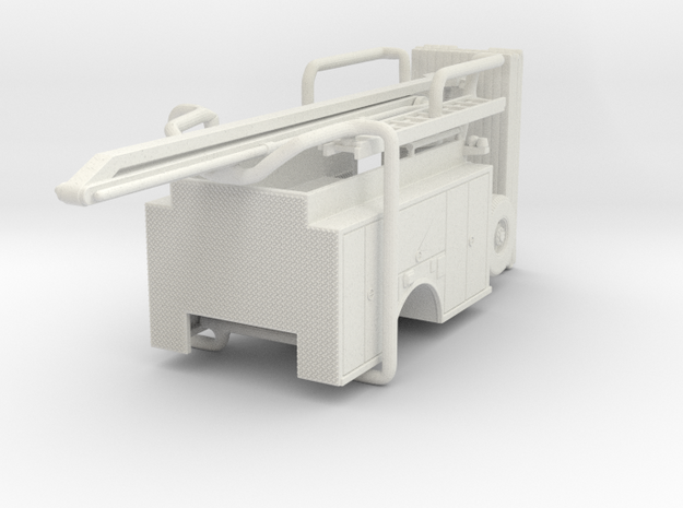 1/87 ALF SQURT body compartment doors #2 in White Natural Versatile Plastic