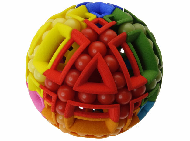 Beaded Ball in White Processed Versatile Plastic