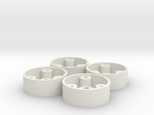 4 jantes AV GLA D20 pour flans 3D  in White Natural Versatile Plastic