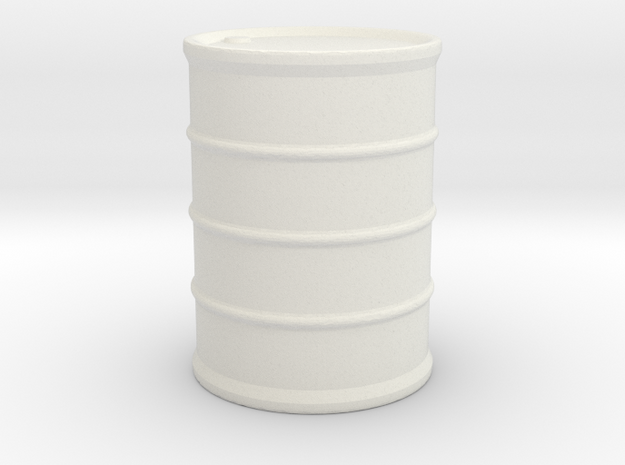 Hazmat Suit / Barrel / 1:32 in White Natural Versatile Plastic