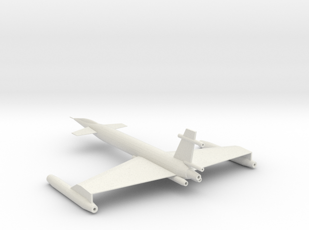 XAB-1 Bomber Scale 144:1 in White Natural Versatile Plastic
