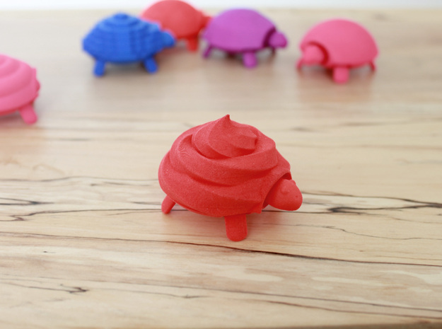 Squishy Turtle - Soft Serve in Red Processed Versatile Plastic