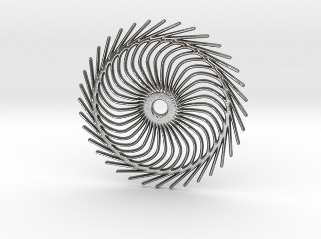 Spiral shape in Natural Silver