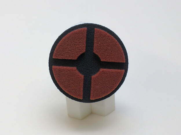 TF2 ® Token: Mercenary (round) in Full Color Sandstone