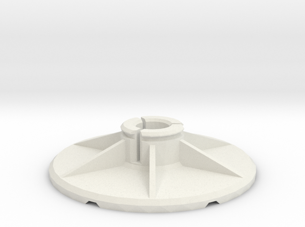 1/4" Adapter für Drehdimmer Rad in White Natural Versatile Plastic