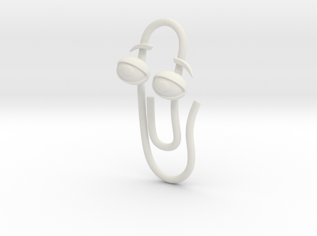 Clippy your office assistant in White Natural Versatile Plastic
