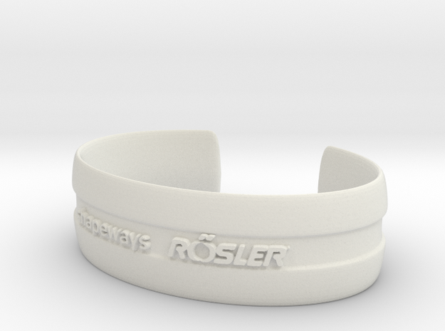 Bracelet Basic medium in White Natural Versatile Plastic
