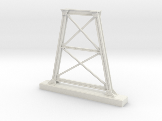 7mm Scale NSWGR Steel Bridge Trestle in White Natural Versatile Plastic