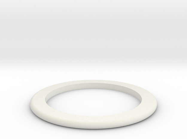 DM1-Ring 2.0mm in White Natural Versatile Plastic