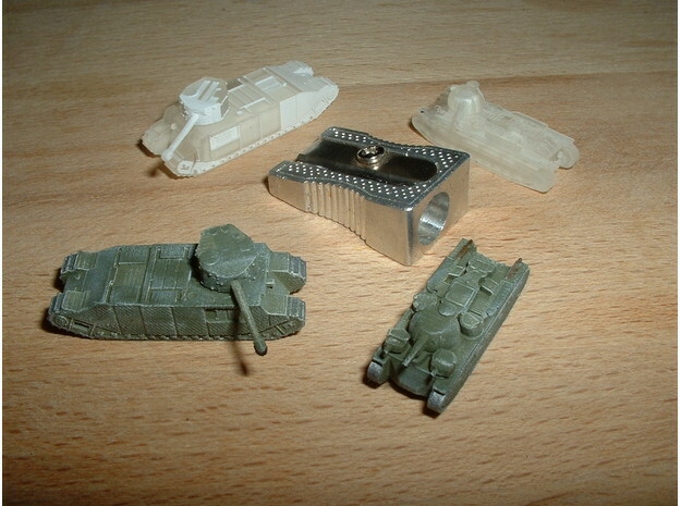 TOG & Independent Heavy Tanks 1/200 in Tan Fine Detail Plastic